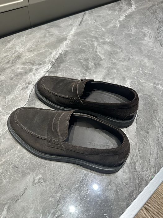 Замшевые лоферы Massimo Dutti