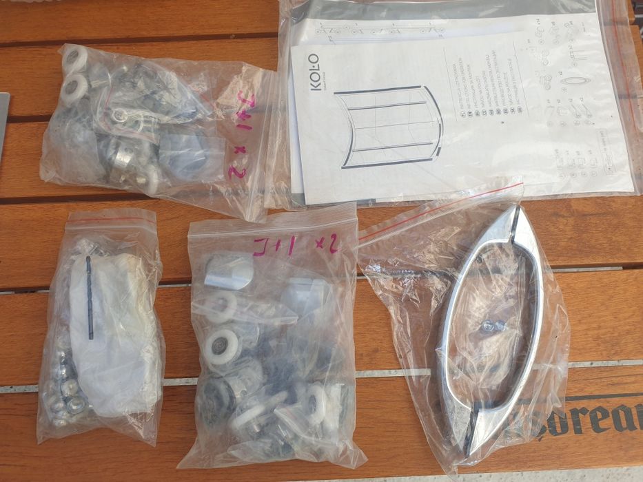 Cabina de dus patrata Kolo 90cm ( doar cabina, fara cadita )