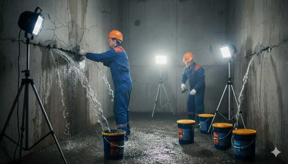 Защита влажных помещений, санузлов, бомбоубежищ, коллекторов и шахт