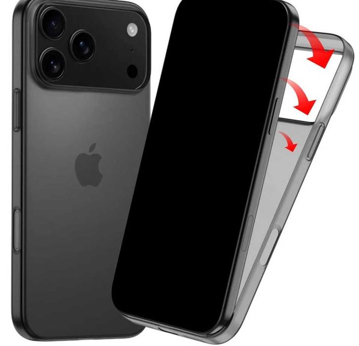 Твърд, прозрачен ,удароустойчив калъф за Iphone 12/16 ProMax