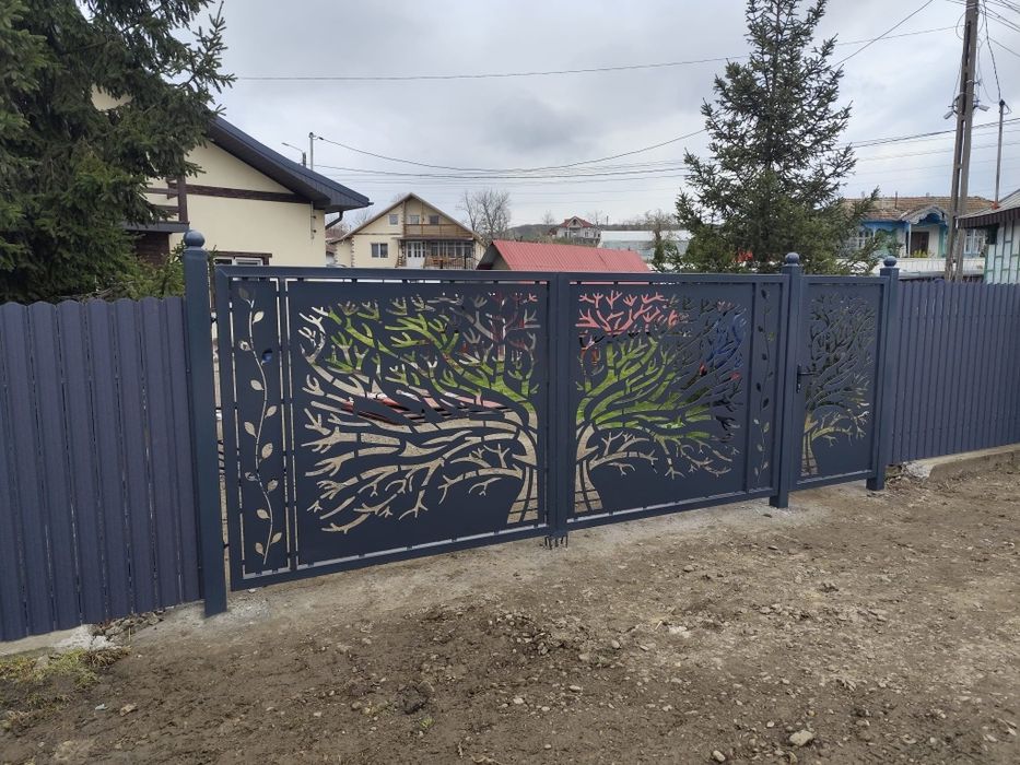 Porți din tablă decupată laser – 3 mm – Livrare în toată România