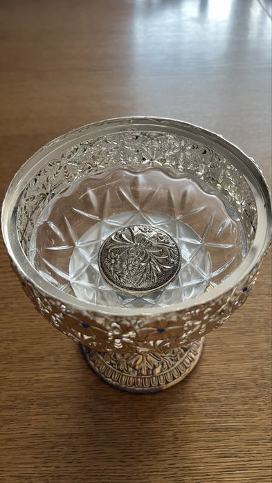 Конфетница мельхиоровая