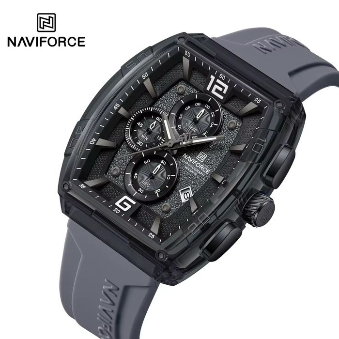 Уникален мъжки часовник NAVIFORCE - спортно-елегантен хронограф