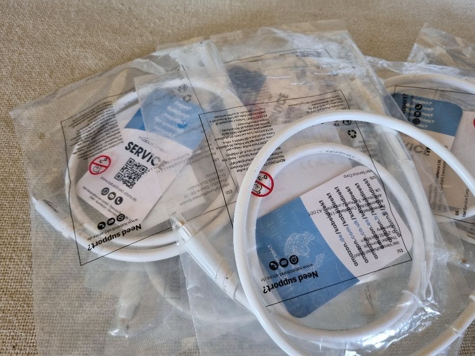 Pachet 10 buc Cabluri Audio Optic Digital "Kabel Direkt" 0,6 m. Noi