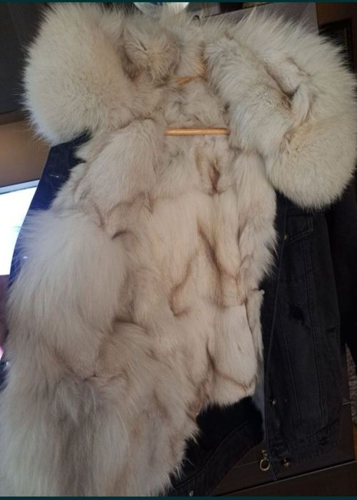 Geaca din blug cu blana Vulpe S/M