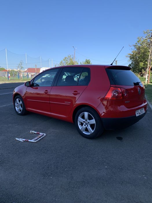 VW Golf 5 United Rosu 1.6 MPI 102 cp Mega Full Option Unicat 2008 TOP