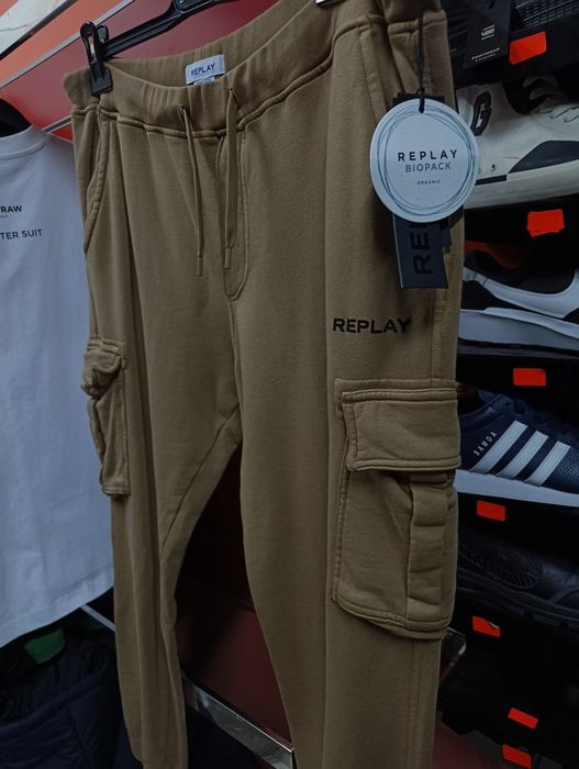Оригинално долнище Replay L , XL , XXL ново мъжко памучно анцуг реплей