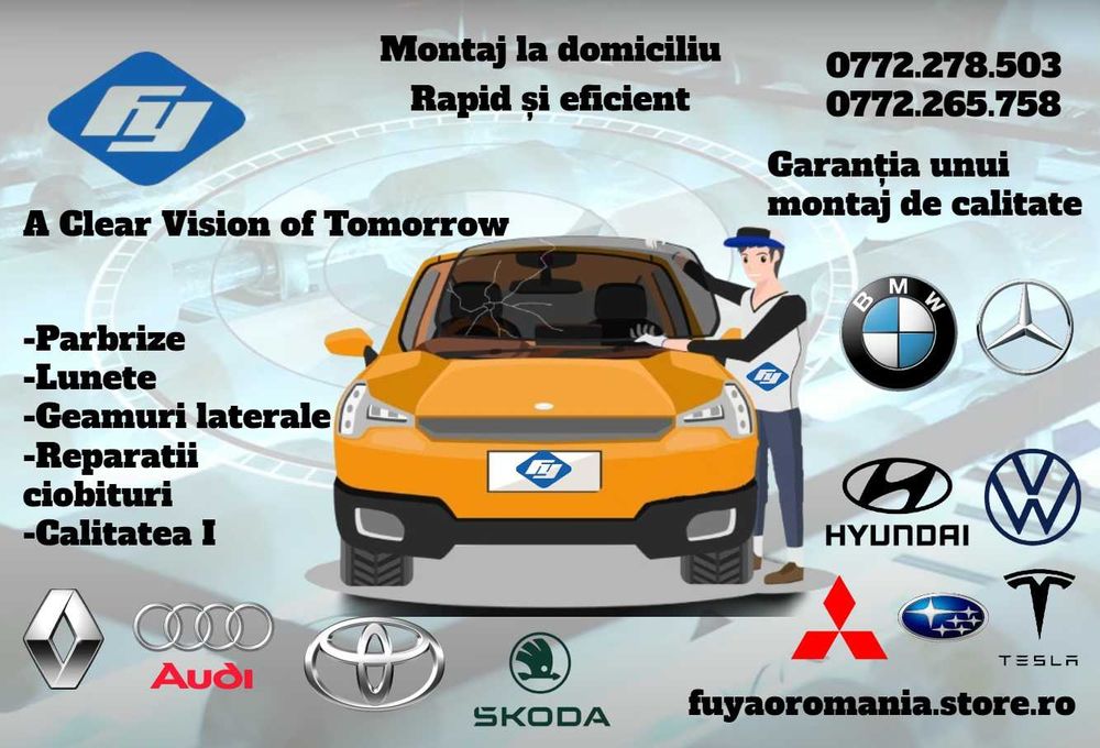 Montaj Parbrize la Domiciliu