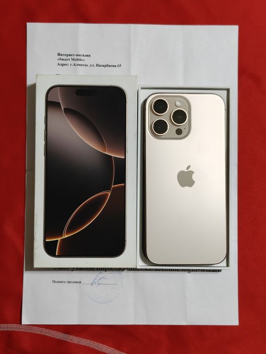 iPhone 16 Pro Max 256 gb akb 100