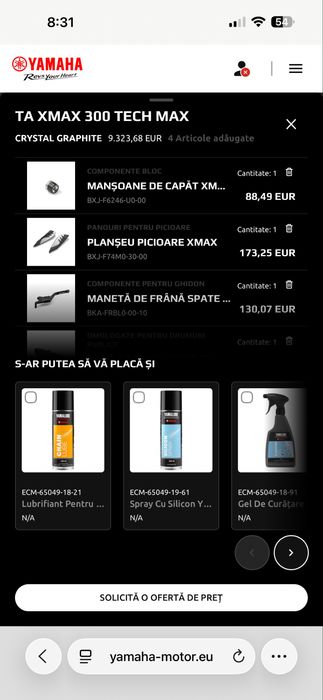 Yamaha XMAX 300 Tech Max 2024 – Full Option + Akrapovič - Dark Magma