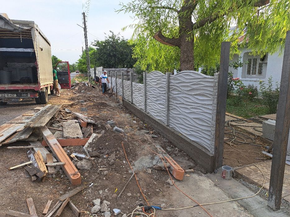 Gard placi beton prefabricat