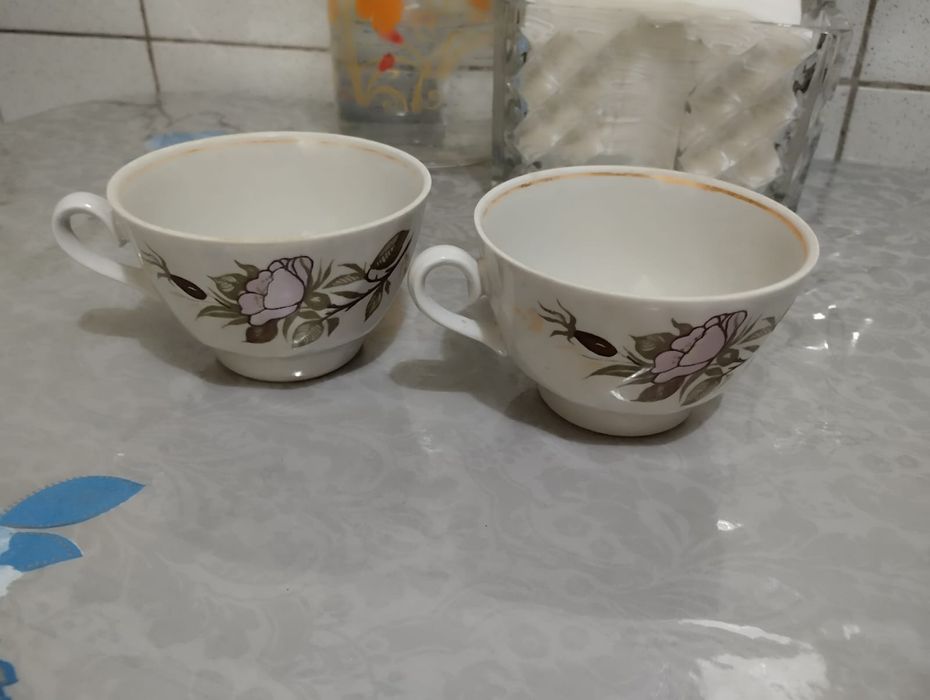 Фарфоровые чайные чашечки "Рига" времён СССР