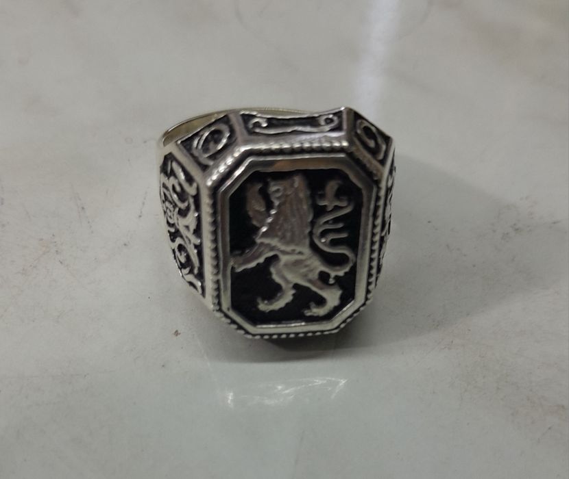 Кольцо мужское серебряное.Перстень.