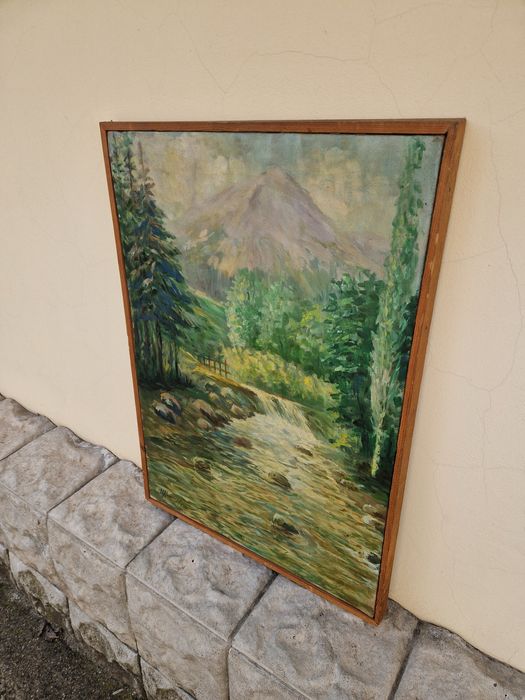 Иван Кънчев- Масло пейзаж платно- 1970 г.