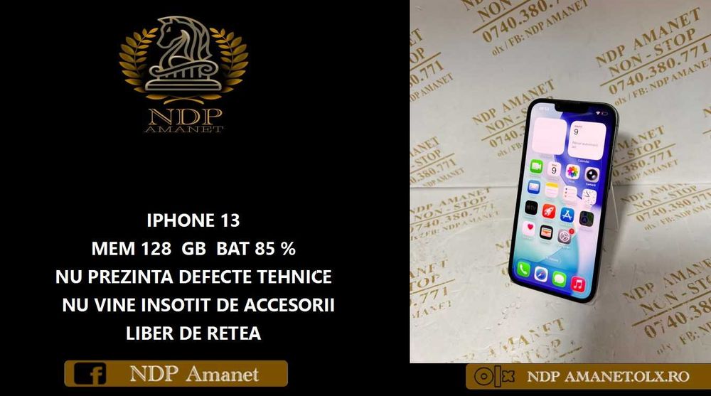NDP Amanet Calea Mosilor 298  IPHONE 13 ( 55790)