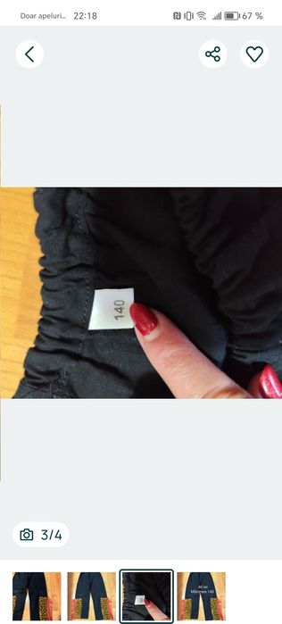Pantaloni cu franjuri fete