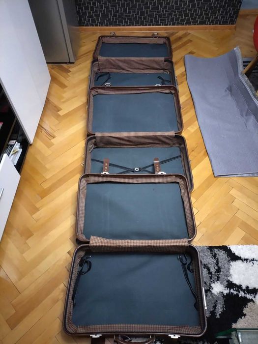 Комплект туристически куфари аристократичен ретро стил нови