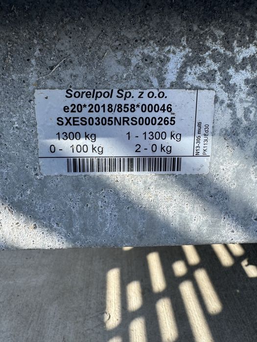 Remorca auto Neptun, basculabila, 1,3 Tone, 3m x 1,65m