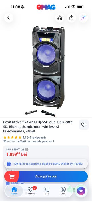 Boxa Akai DJ S5H