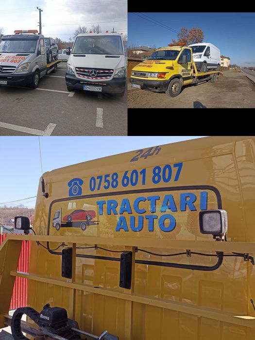 Tractari auto Vaslui, transport utilaje,servicii Macara platforma auto