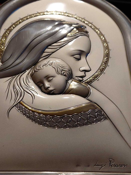 Сребърна,луксозна Икона.