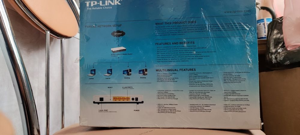 ADSL2+ .Новый проводной модем роутер