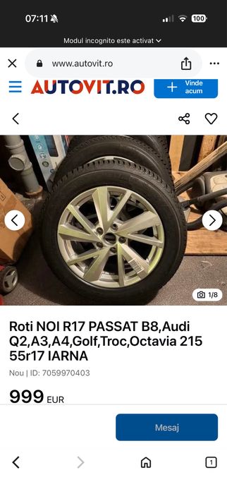Jante oem 5x112 VW Passat 2024