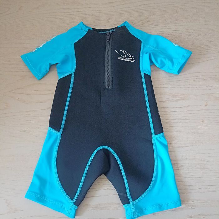 Costum baie / neopren copii stingray , protecție UV , mărime 1-2 ani (86-92 cm)