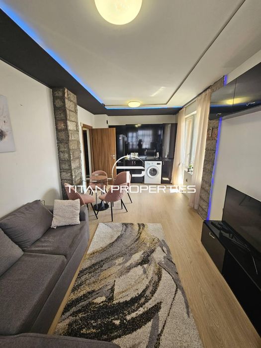 Двустаен, под наем, ж.к Лазур с включени интернет и телевизия