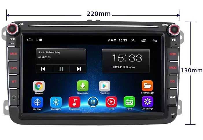 Navigatie Golf Passat Seat leon Skoda  Polo Jetta Touran Sharan Caddy