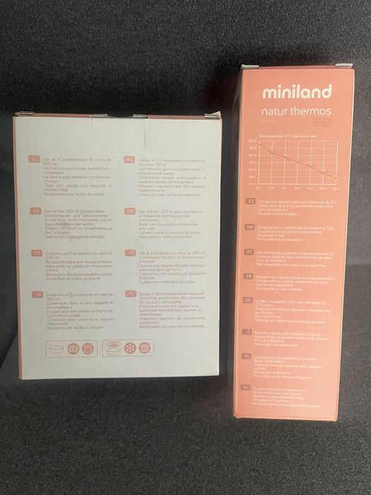 Miniland baby  3бр. контейнери за храна и термос