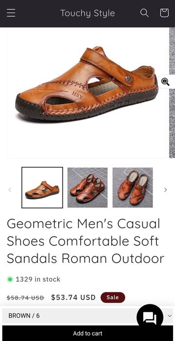 Мужские сандали Cotosen