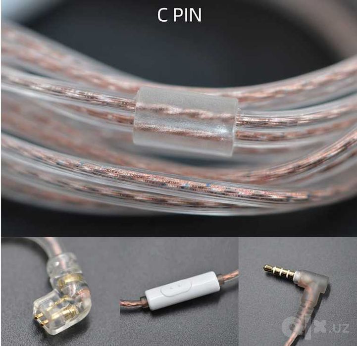 Продам оригинальный кабель для наушников KZ: C и В PIN 0,75 / 0.78 мм