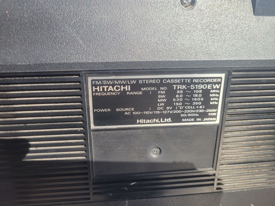 Radiocasetofon Hitachi TRK-5190EW