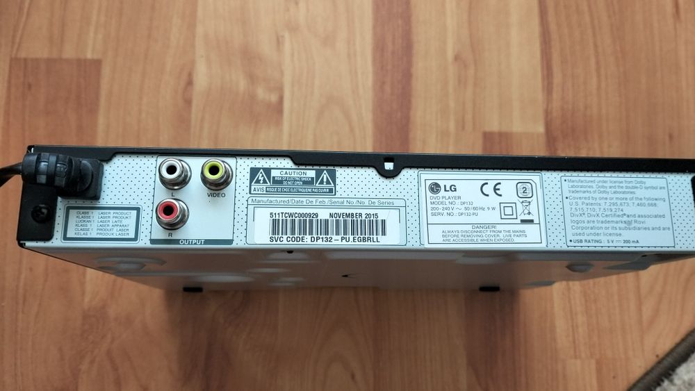 DVD player LG cu suport USB