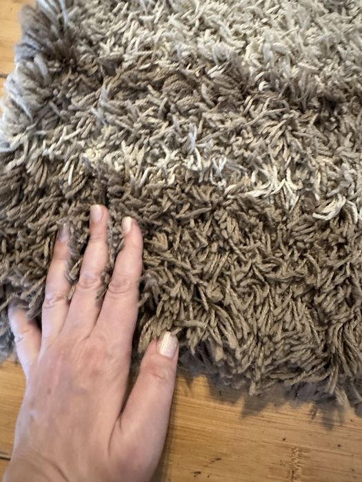 Коврик с ворсом шерсть