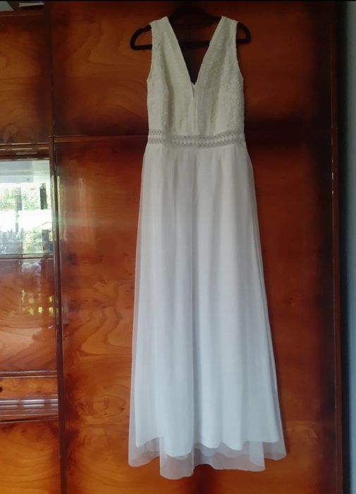 Rochie crema lunga