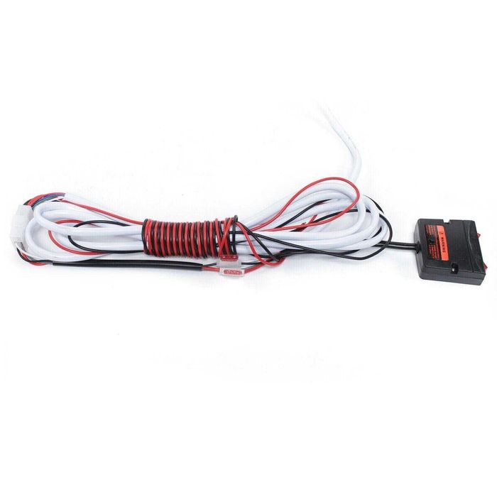 Аварийна сигнална лампа маяк буркан, 120 см, 12V 24V, 15 режима, жълта