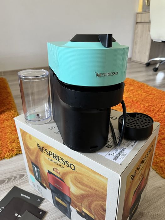 Espressor cu capsule Nespresso Vertuo Pop Aqua Mint +24 capsule gratis