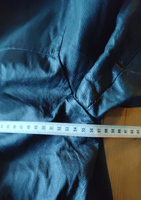 Дизайнерско мъжко черно кожено яке,Marc Kostner,сако,блейзър Л размер