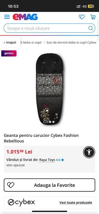 Cybex sac carucior fashion premium Rebellious