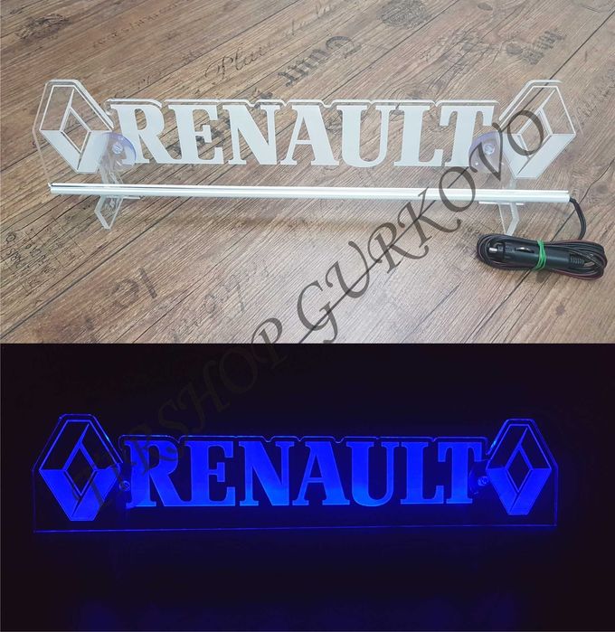 Светещи Лазерно Гравирани Табели за Камиони 12V или 24V SCANIA MAN DAF