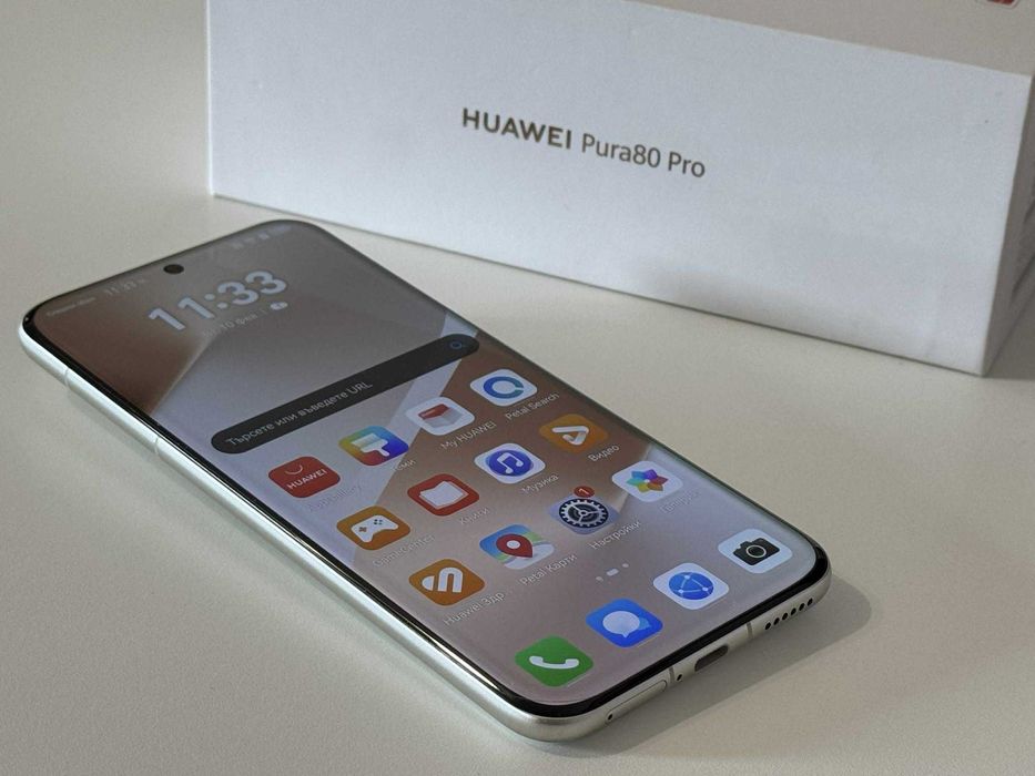 Бартер! НОВ! 36м.Гаранция! Huawei Pura 80 Pro White (Бял)