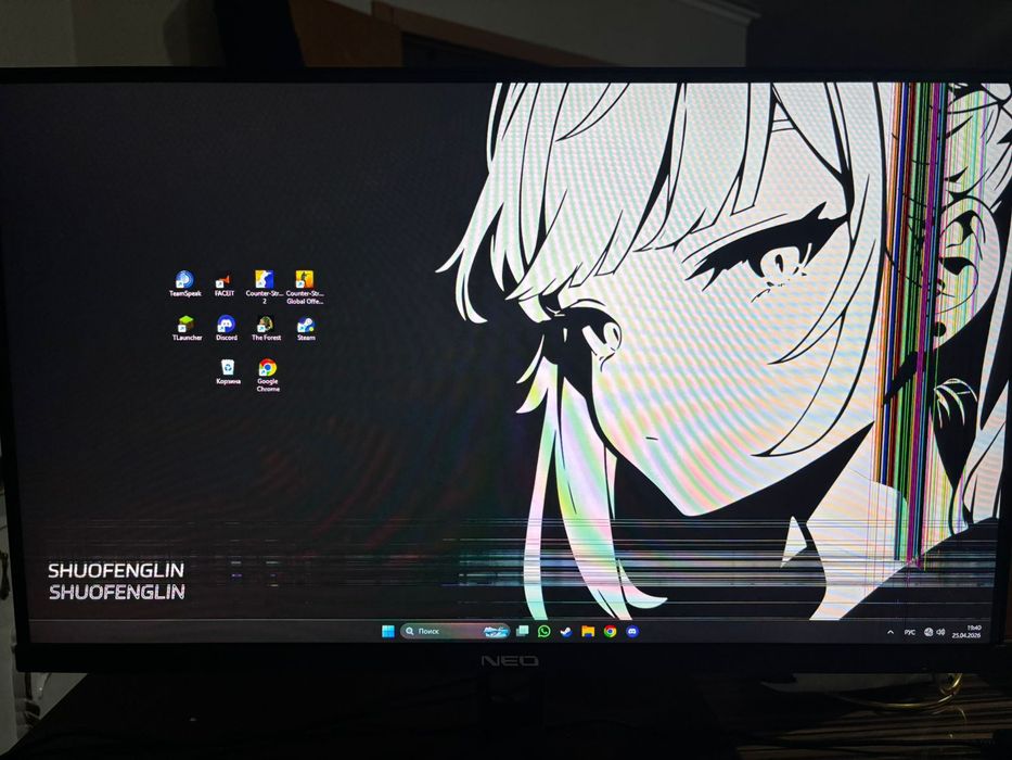 Монитор сломана матрица