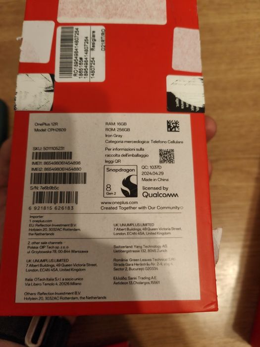 OnePlus 12R (16GB RAM / 256GB) Iron Gray - Pachet Complet 100W + Huse | Negociabil