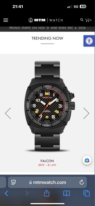 MTM  Falcon часовник на USA специални части