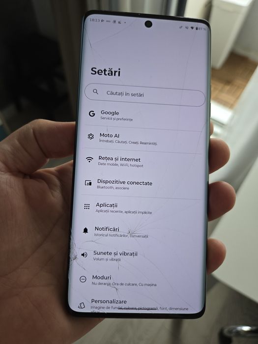Motorola edge 50 ultra fisurat, schimb cu Galaxy watch ultra
