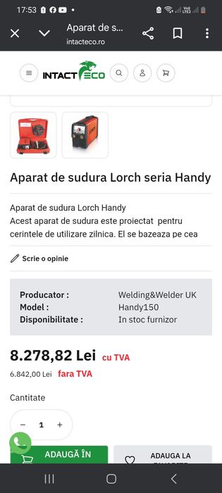 Inverter sudura Lorch handy150
