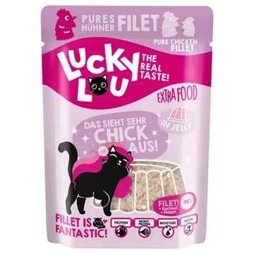 Lucky Lou пауч за котки 70 г – 5 вкуса с риба тон, сьомга и пилешко, без зърно