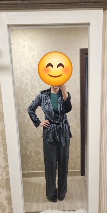 Панталон и сако тип кимоно - плюш